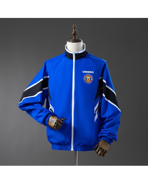 Veste imperméable réversible Manchester United - Blanc / Bleu