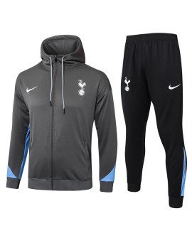 Tottenham Hotspur Veste à capuche Training Wear-2425-Gris foncé