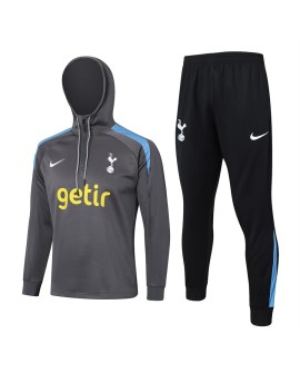 Maillot d'entraînement à capuche Tottenham Hotspur-2425-Gris foncé