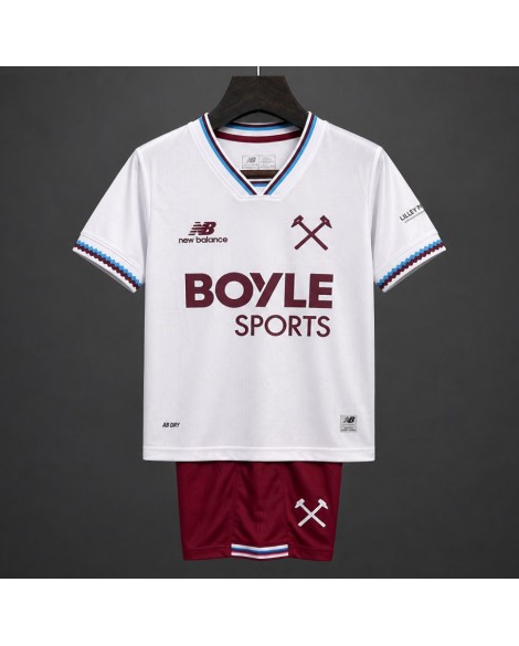 Maillot extérieur de West Ham United pour la saison 2026/27（Maillot et Short ）- Enfant