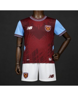 Maillot domicile de West Ham United pour la saison 2026/27（Maillot et Short） - Enfant