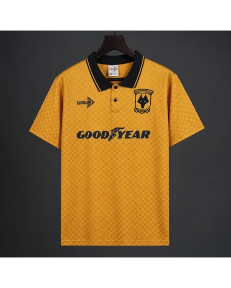 Wolverhampton Wanderers Maillot domicile rétro 1990/91 Wolverhampton Wanderers Maillot domicile rétro 1990/91