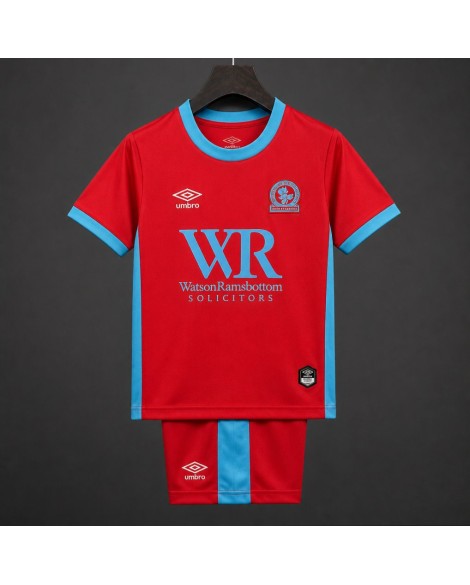 Maillot extérieur rouge des Blackburn Rovers 2026/27（Maillot et Short ）- Enfant