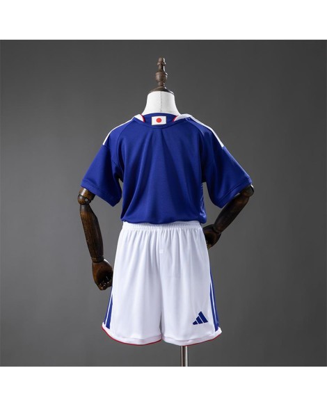 Japan Ensemble tenue extérieure pour la Coupe du Monde 2026 (Maillot + Short) - Enfants