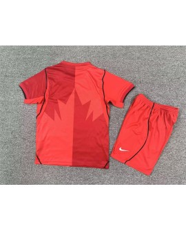 Ensemble domicile Canada 2026 (Maillot + Short) - Enfants