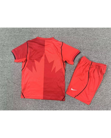 Ensemble domicile Canada 2026 (Maillot + Short) - Enfants