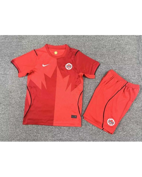 Ensemble domicile Canada 2026 (Maillot + Short) - Enfants