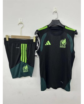 Tenue d'entraînement Mexique 2627 - Noir (débardeur + short)