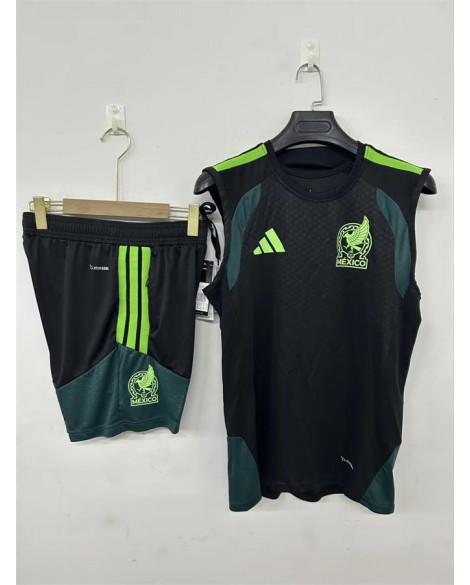 Tenue d'entraînement Mexique 2627 - Noir (débardeur + short)