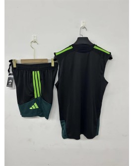 Tenue d'entraînement Mexique 2627 - Noir (débardeur + short)