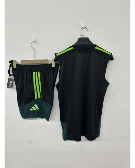 Tenue d'entraînement Mexique 2627 - Noir (débardeur + short)