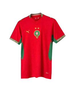 Version deux étoiles du maillot domicile du Maroc pour les supporters (2026-27)