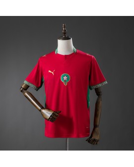 2627 Nouveau maillot de football domicile à manches courtes du Maroc