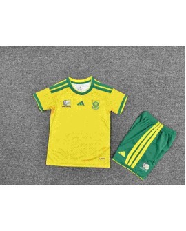 Ensemble domicile Afrique du Sud 2026 (Maillot + Short) - Enfants