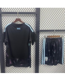 Ensemble de gardien de but noir Argentine 2026 (Maillot + Short)