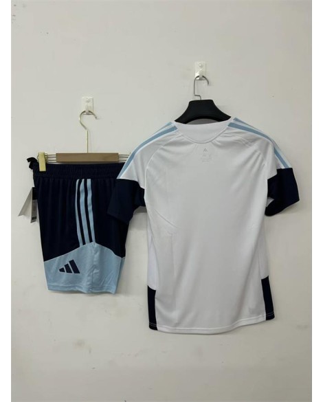 Tenue d'entraînement blanche de l'Argentine pour 2026 (maillot + short)