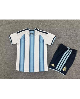 Ensemble maillot domicile Argentine 2627 pour enfant (maillot + short) - Player