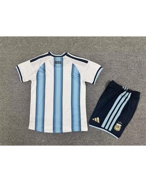 Ensemble maillot domicile Argentine 2627 pour enfant (maillot + short) - Player