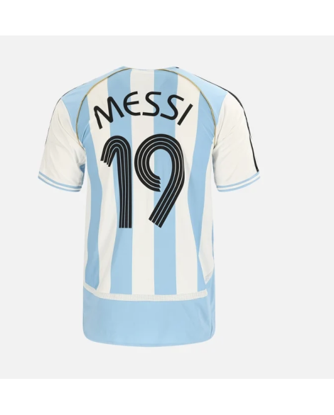 Argentina Maillot domicile rétro 2006 – Lionel Messi, numéro 19 Argentina Maillot domicile rétro 2006 – Lionel Messi, numéro 19