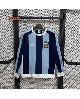 Sweat à capuche bleu et noir Argentine 25/26