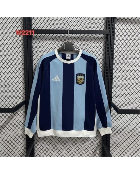 Sweat à capuche bleu et noir Argentine 25/26