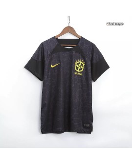 Maillot Gardien Brésil Noir Coupe du Monde 2022