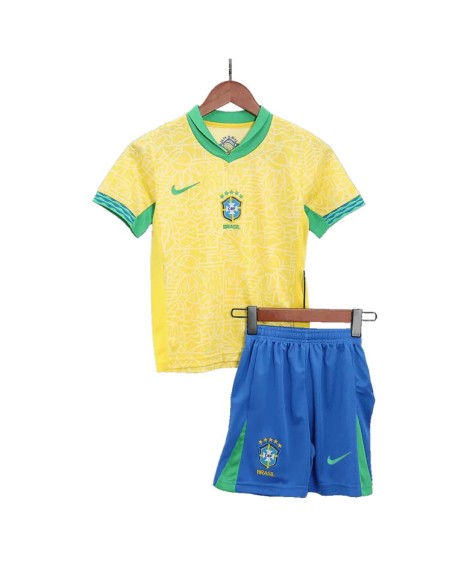 Maillot Brésil Domicile 2024 Enfant (Maillot+Short)