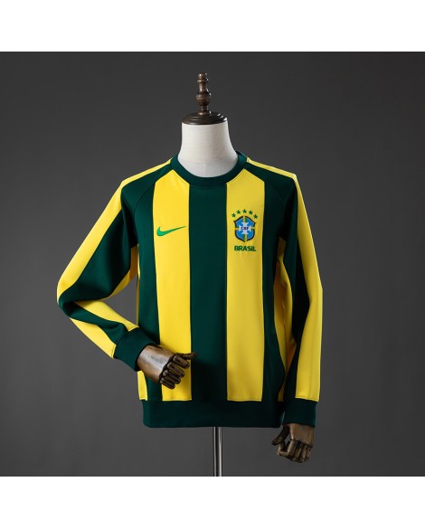 Sweat-shirt à manches longues Brésil - Jaune et vert