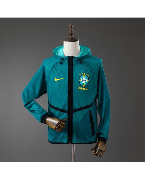 Brazil 2026 veste d’entrée avec capuche – veste d’entraînement