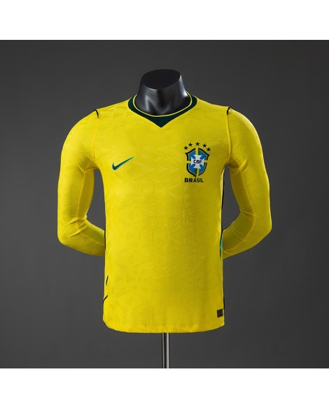 Maillot domicile Brésil 2026 manches longues –Player Maillot domicile Brésil 2026 manches longues –Player