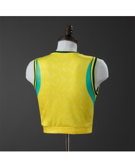 Brazil Maillot domicile crop top 2026 - Femme