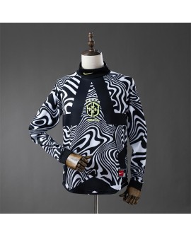 Maillot de gardien de but à manches longues Brésil Coupe du Monde 2026