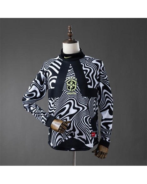 Maillot de gardien de but à manches longues Brésil Coupe du Monde 2026