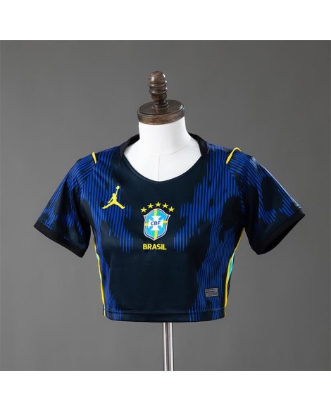 Brazil Maillot extérieur 2026 - Crop top - Femme