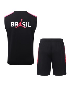 Brazil Tenue d'entraînement noire et rouge 2026/27