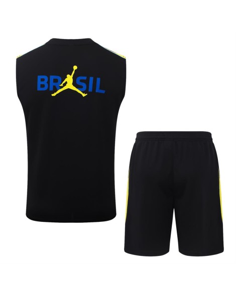 Brazil Tenue d'entraînement noire et rouge 2026/27 Brazil Tenue d'entraînement noire et rouge 2026/27