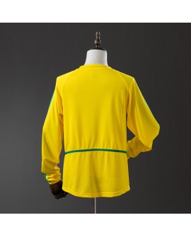 Maillot Brésil Domicile Rétro 2002/03 - manches longues