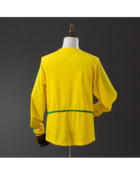 Maillot Brésil Domicile Rétro 2002/03 - manches longues