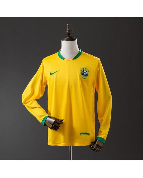 Maillot Brésil Domicile Rétro 2006 - manches longues