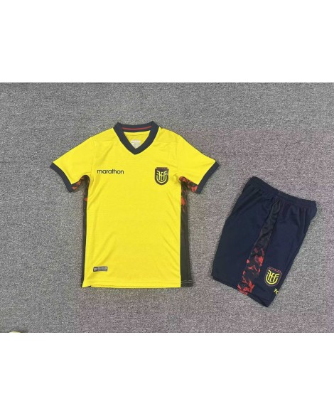 Ensemble domicile Équateur 2026 (Maillot + Short) - Enfants