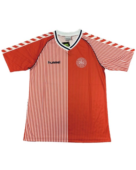 Maillot de football rétro 1986 Danemark domicile Maillot de football rétro 1986 Danemark domicile