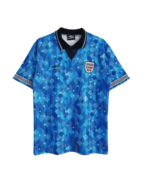 Maillot Angleterre Extérieur Rétro 1990 By - Bleu