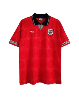 Maillot Angleterre Extérieur Rétro 1990 By - Rouge