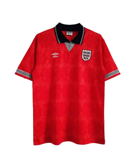 Maillot Angleterre Extérieur Rétro 1990 By - Rouge