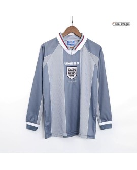 Maillot Angleterre 1996 Extérieur Rétro - Manches Longues
