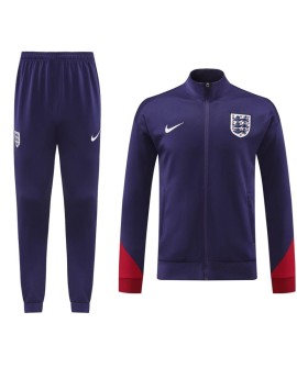 Ensemble veste d'entraînement Angleterre (veste + pantalon) bleu marine 2024