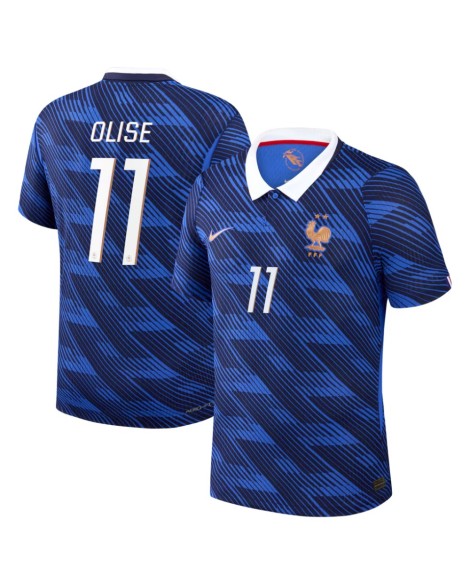 Maillot domicile de l'équipe de France 2026 - Avec le numéro Olise 11 imprimé en flocage Maillot domicile de l'équipe de France 2026 - Avec le numéro Olise 11 imprimé en flocage