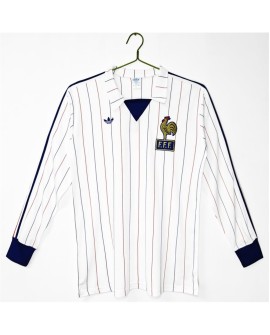 Maillot rétro 3B extérieur de l'équipe de France, saison 1980/82 - manches longues