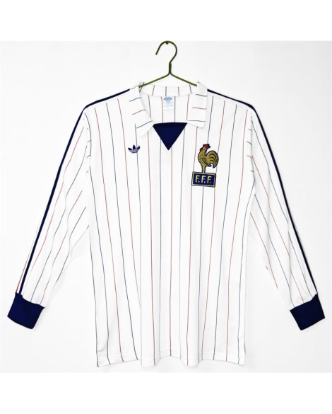 Maillot rétro 3B extérieur de l'équipe de France, saison 1980/82 - manches longues