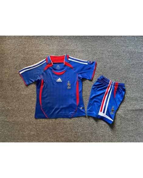 Maillot rétro extérieur France 2006(Maillot + Short)  - Enfant